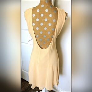 Benjamin A. Los Angeles Womens Knee Length Dress Color Apricot NEW